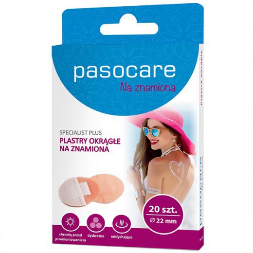 Pasocare Specialist Plus, plastry okrągłe na znamiona, 22 mm, 20 sztuk