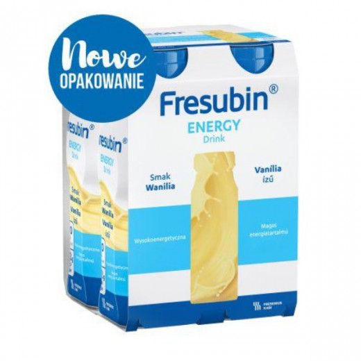 Fresubin Energy Drink, preparat odżywczy, smak wanilia, 4 x 200 ml