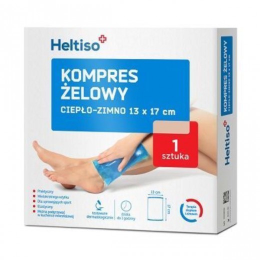 Heltiso Kompres żelowy ciepło-zimno, 13cm x 17cm, 1 sztuka