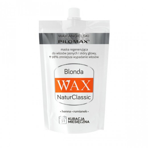 Wax Pilomax NaturClassic Blonda, maska regenerująca do włosów jasnych, 50 ml