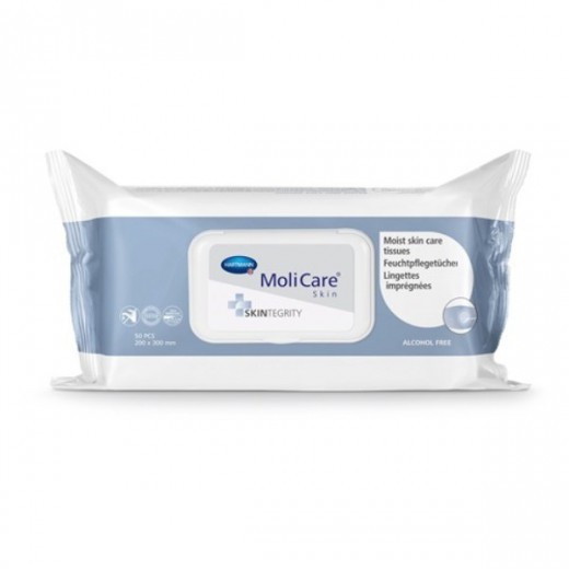 MoliCare Skin, chusteczki nawilżane do pielęgnacji, 50 sztuk