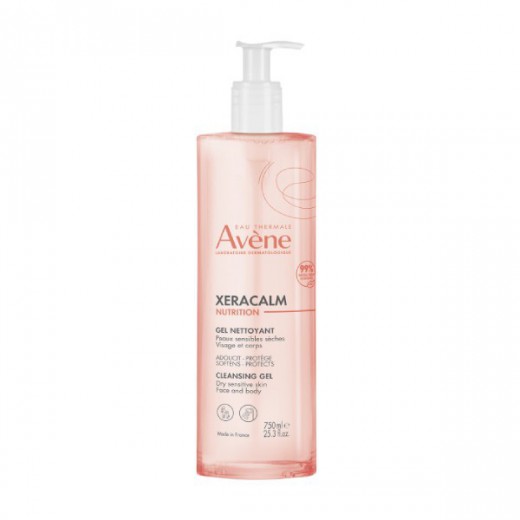 Avene XeraCalm Nutrition, Żel do mycia ciała i twarzy, 750 ml
