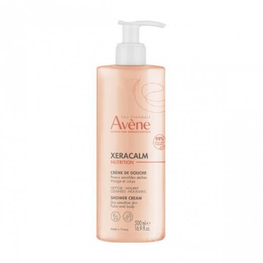 Avene XeraCalm Nutrition, Krem myjący do twarzy i ciała, 500 ml