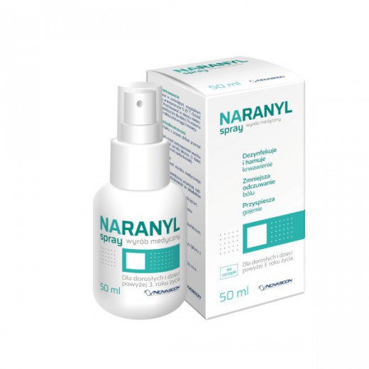 Naranyl, spray dla dorosłych i dzieci powyżej 3 roku życia, ze srebrem, 50 ml