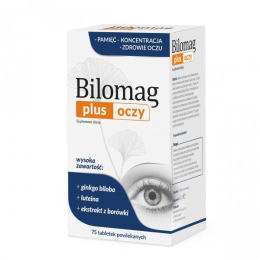 Bilomag Plus Oczy, 75 tabletek