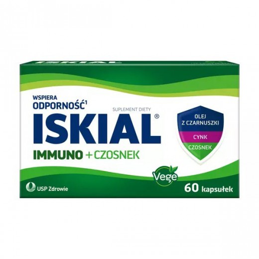 Iskial Immuno + Czosnek, 60 kapsułek