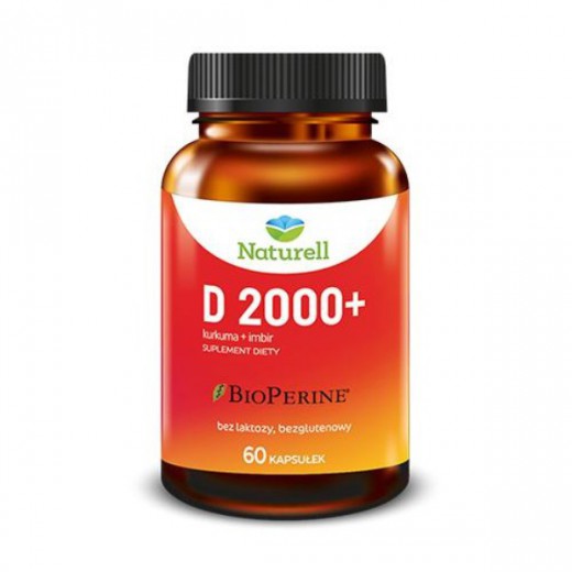 Naturell Witamina D 2000 +, 60 kapsułek