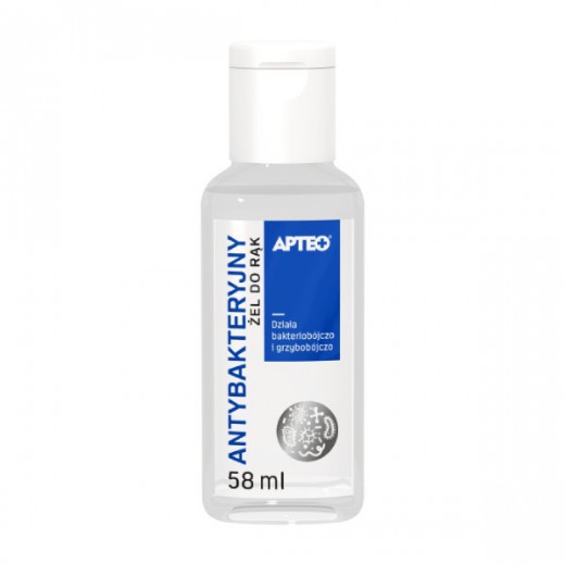 Apteo Antybakteryjny żel do rąk, 58 ml