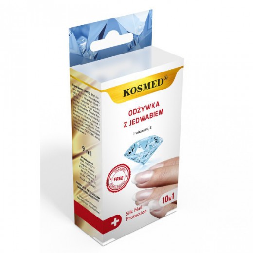 Kosmed, Odżywka do paznokci z jedwabiem, 9ml