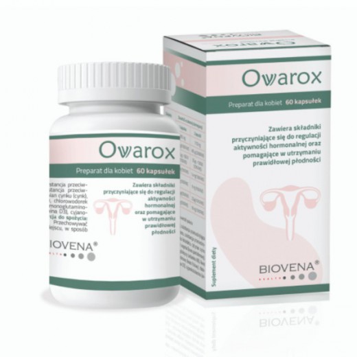 Ovarox, wsparcie funkcji rozrodczych kobiet, 60 kapsułek