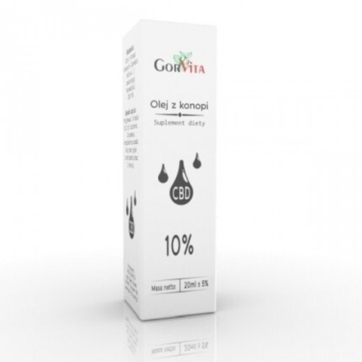GorVita, Olej z konopii CBD 10%, 10 ml