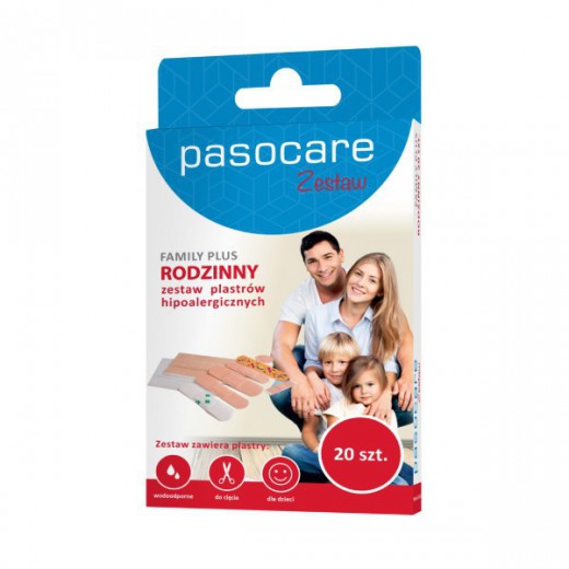 Plastry Pasocare, Family Plus, 20 sztuk