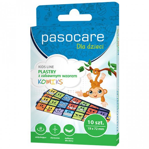 Plastry Pasocare, Kids Line, buźki, 10 sztuk