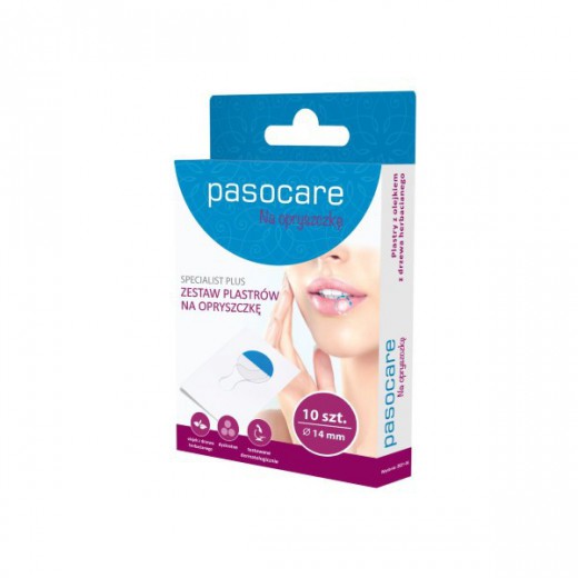 Pasocare Specialist Plus, plastry na opryszczkę, 14 mm, 10 sztuk