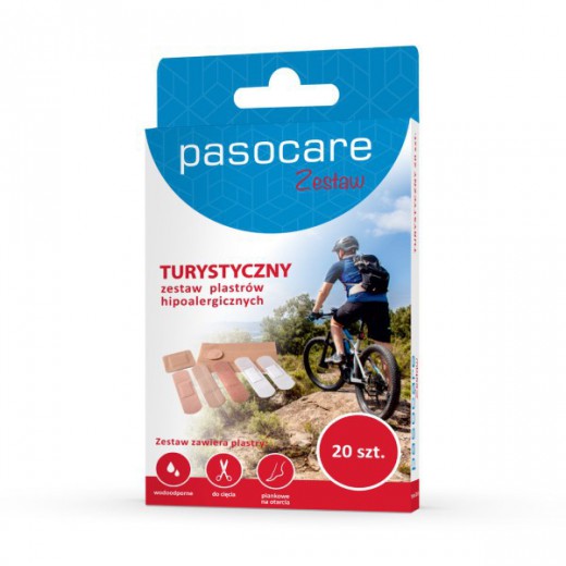 Pasocare, Zestaw turystyczny, plastry, 20 sztuk