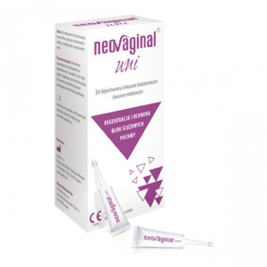 NeoVaginal Uni, żel dopochwowy z kwasem hialuronowym i mlekowym, 5 ml x 5 aplikatorów