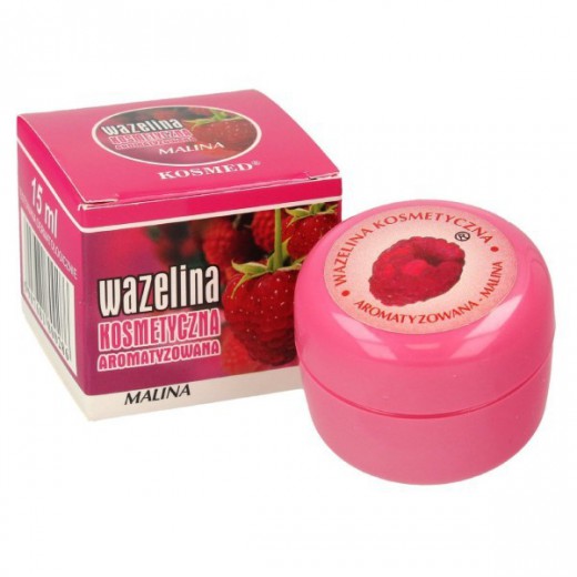 Kosmed, wazelina kosmetyczna do ust, malina, 15 ml