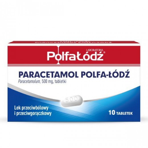 Laboratoria Polfa-Łódź Paracetamol 500mg, 10 tabletek