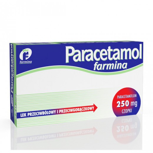 Paracetamol Farmina 250 mg, czopki, 10 sztuk