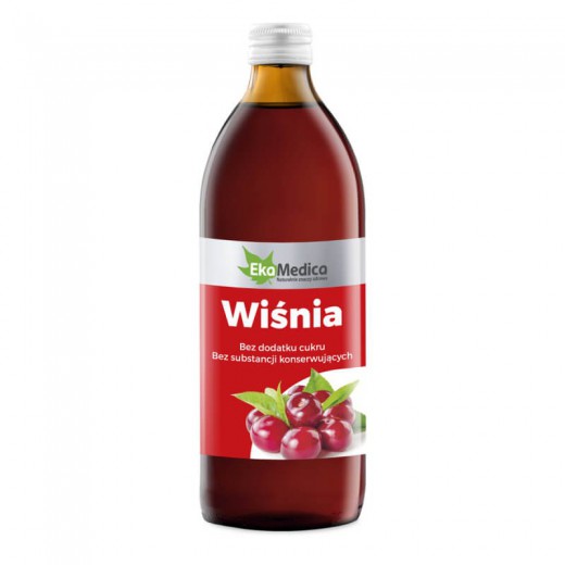 Wiśnia, sok, EkaMedica, 500ml