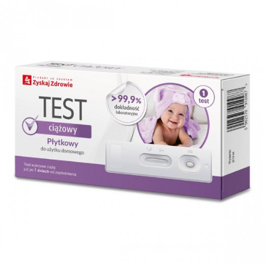 Zyskaj Zdrowie, Test ciążowy płytkowy, 1 sztuka