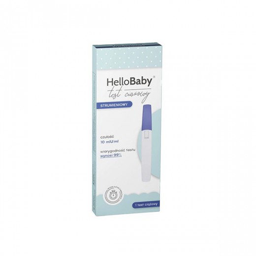 HelloBaby, test ciążowy strumieniowy, 1 sztuka