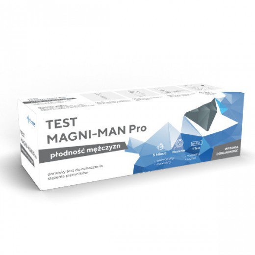 Diather Test Magni-Man Pro, domowy test do oznaczania stężenia plemników, płodność mężczyzn, 1 sztuka