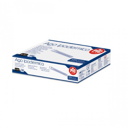 PIC Igły iniekcyjne, 0,7 x 30mm G22, 100 sztuk