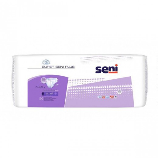 Super Seni Plus, pieluchomajtki, S, 55-80 cm, 30 sztuk