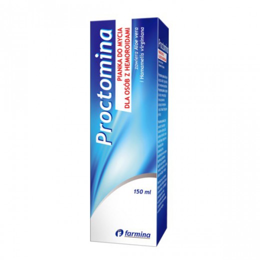 Proctomina, pianka do mycia dla osób z hemoroidami, 150 ml