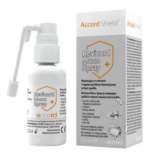 Revicord Muco Spray, aerozol do stosowania w jamie ustnej i gardle, 30 ml