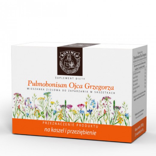 Pulmobonisan Ojca Grzegorza, mieszanka ziołowa do zaparzania, 4 g x 25 saszetek