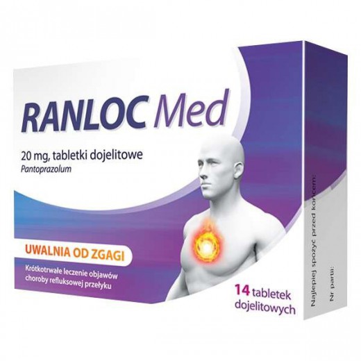 Ranloc Med, 20 mg, 14 tabletek dojelitowych