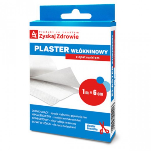 Zyskaj Zdrowie, Plaster włókninowy z opatrunkiem, 1m x 6cm