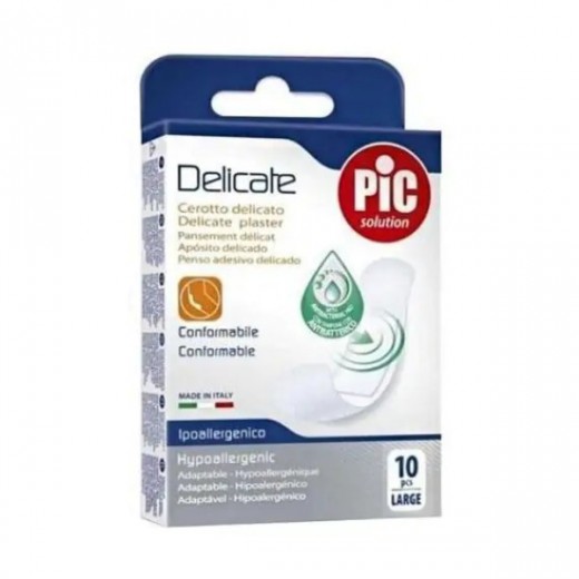 Pic, Plastry Delicate, 25mm x 72mm, 10 sztuk