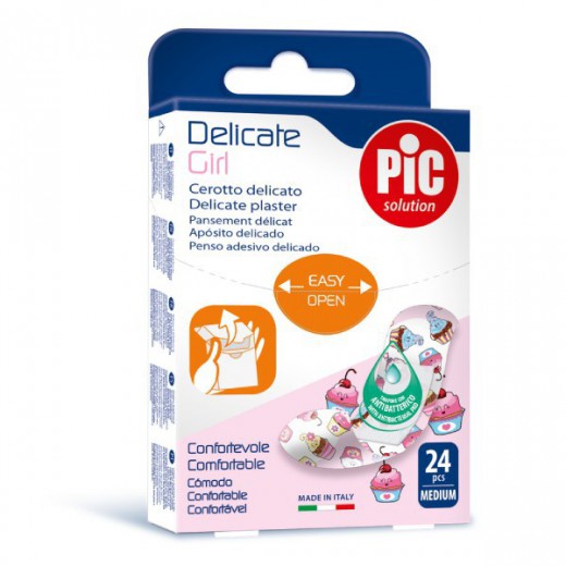 Pic, Plastry Delicate Girl, 19mm x 72mm, 24 sztuki