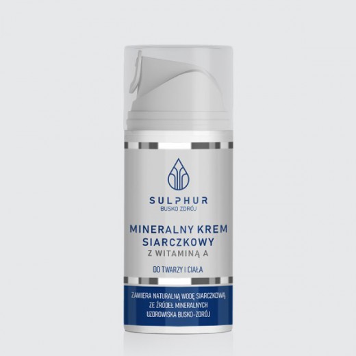 Sulphur, mineralny krem siarczkowy do twarzy i ciała, 100 ml