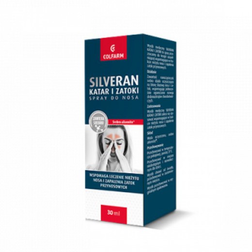 Silveran Katar i zatoki, spray do nosa, 30ml
