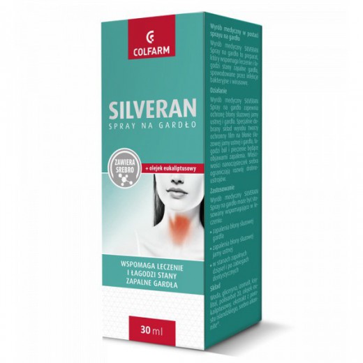 Silveran, spray na gardło, 30 ml