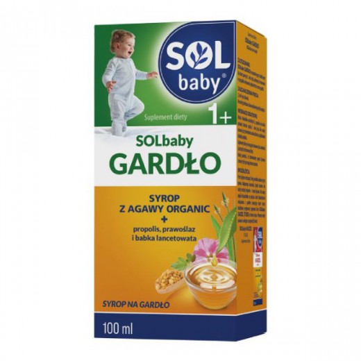 Solbaby Gardło, syrop dla dzieci powyżej 1 roku życia, 100 ml