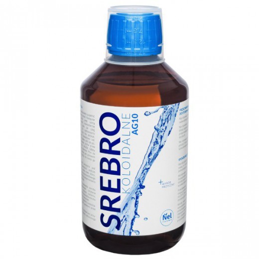Srebro koloidalne AG10, płyn, 500 ml