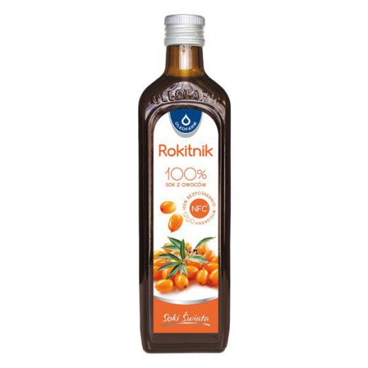 Oleofarm Soki Świata Rokitnik, 100% sok z owoców, 490 ml