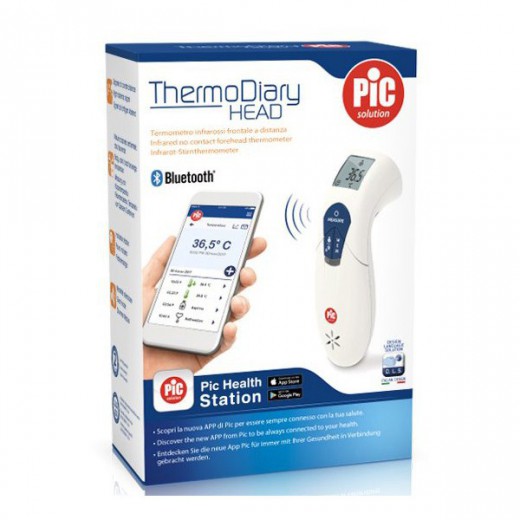 Pic Solution ThermoDiary Head, termometr bezdotykowy na podczerwień z funkcją Bluetooth, na czoło, 1 sztuka