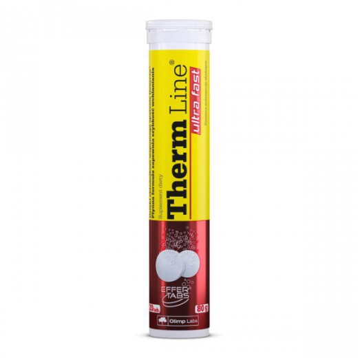 Olimp Therm Line Ultra Fast, smak pomarańczowy, 20 tabletek musujących