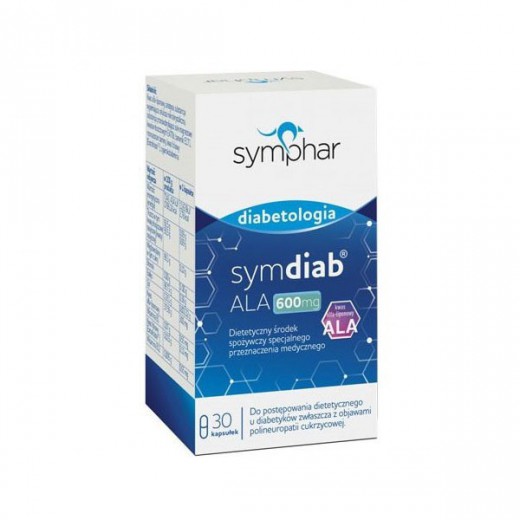 Symdiab ALA 600 mg, 30 kapsułek
