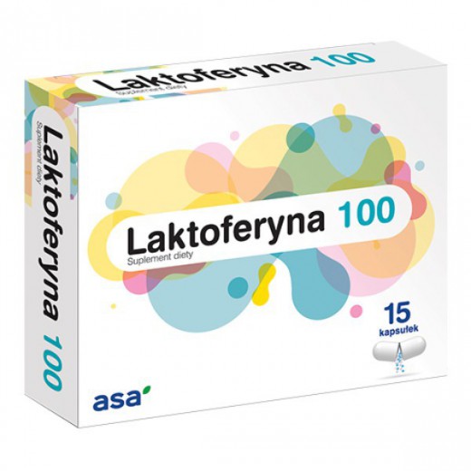 Asa Laktoferyna 100, 15 kapsułek
