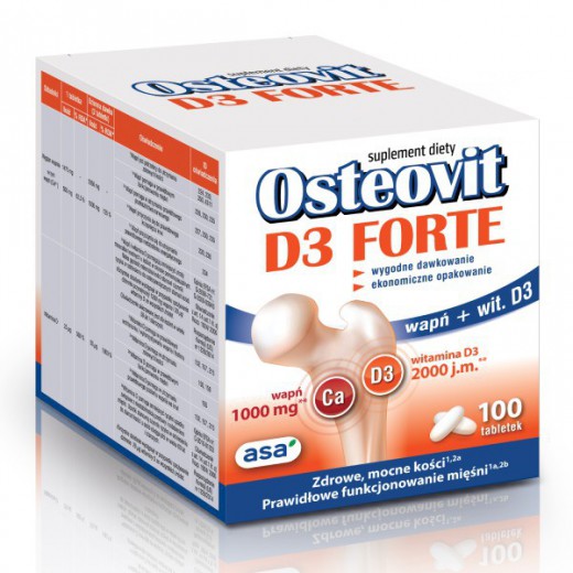Osteovit D3 Forte, 100 tabletek