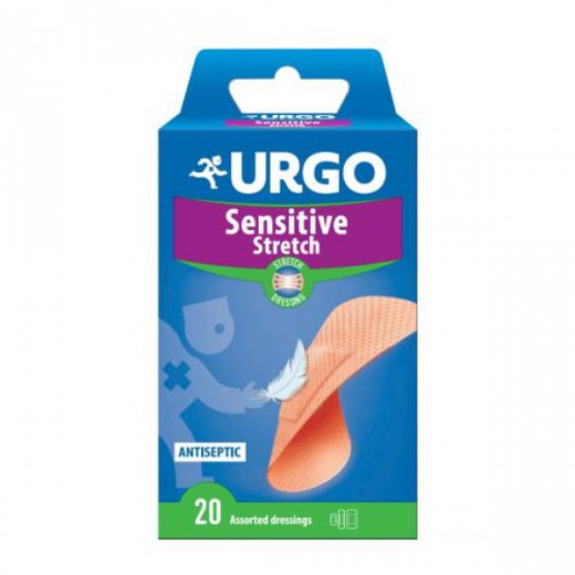 Urgo Sensitive Stretch, plastry, 20 sztuk