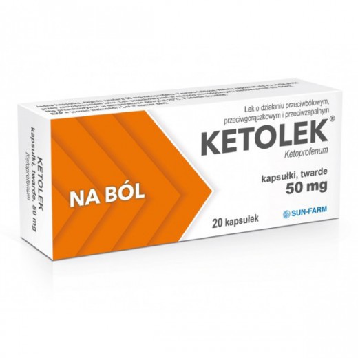 Ketolek 50mg, 20 kapsułek