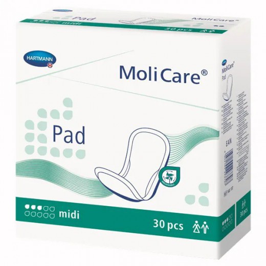 MoliCare Pad, wkłady chłonne, midi, 3 krople, 30 sztuk